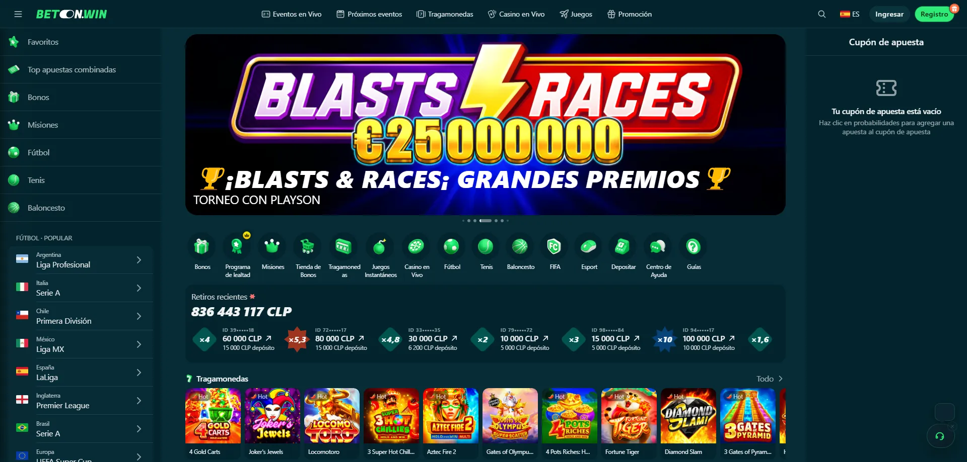 BetonWin Casino en móvil — experiencia de juego desde smartphone en 2026
