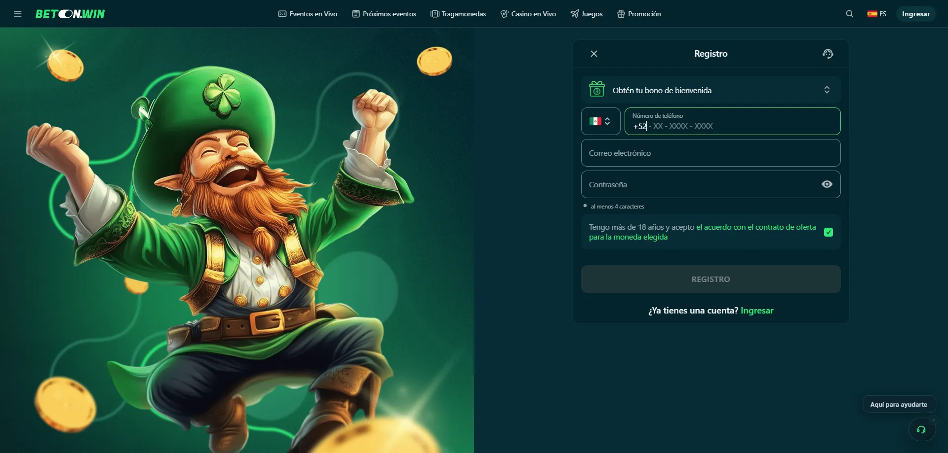 Proceso de descarga e instalación de BetonWin en móvil